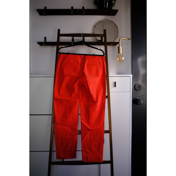 Banana Republic Sloan Pant - Red Textured - 10 - Excellent Pre-owned - Picture 8 of 9